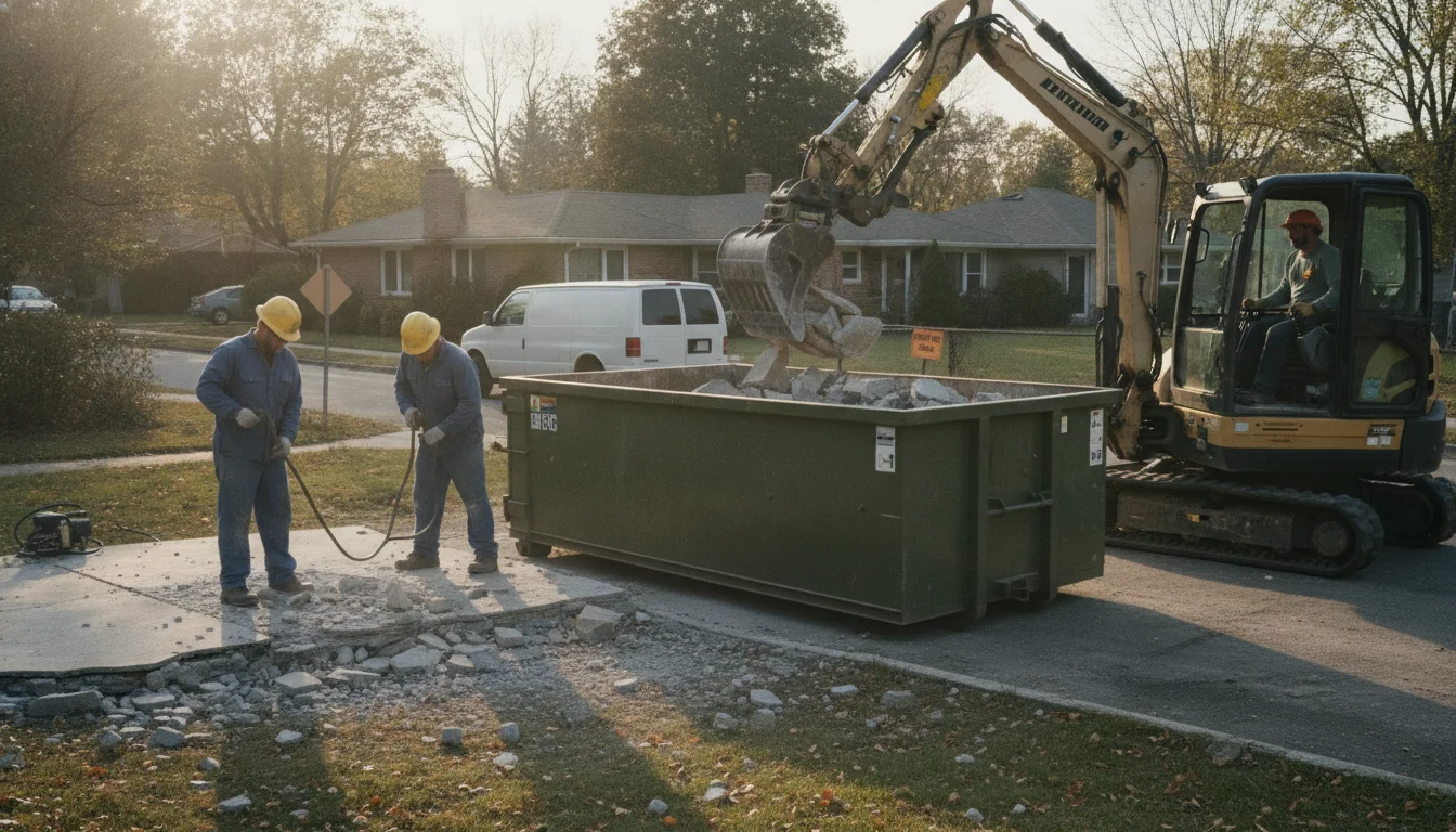 Concrete Disposal vs Dumpster Rental: How to Choose in Pflugerville